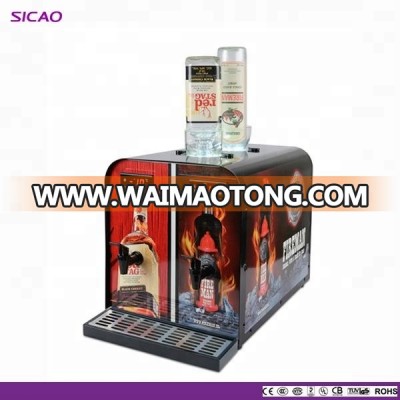 2 Bottles Liquid Dispensing Machine 1.5L Tank Bar Whisky Shot Dispenser