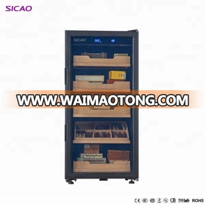 SICAO wood shelf compressor cigar humidor for all cigars low MOQ