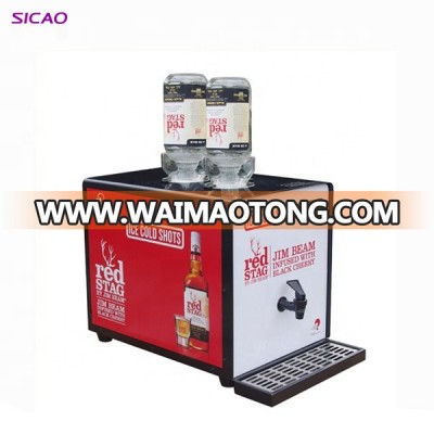 hotel chilled magic mini automatic 2 bottle tequila cold liquor shot chiller mobile multi double bar drink dispenser tap machine