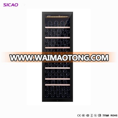 2018 new 270L high quality fashional display Compressor Directly Cooling wine cooler,single zone