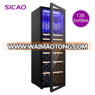 led fridge wood chiller cabinet compressor manufacturers sicao refrigerator cellar cooling system humidor dual zone wine cooler